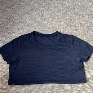 Black cut out Lululemon t-shirt